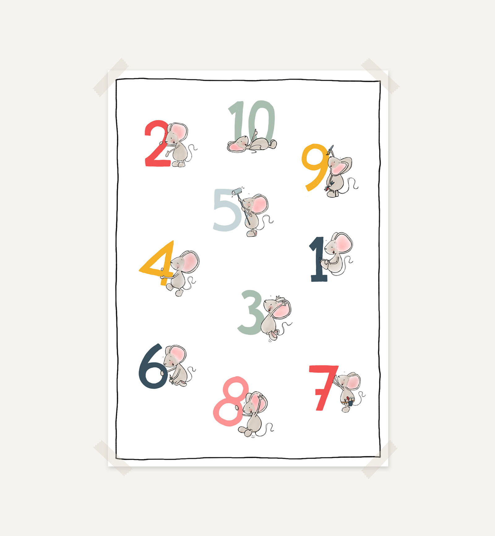 Poster Cijfers (download) - Afbeelding 2