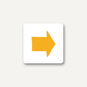 Magneet pijltje geel