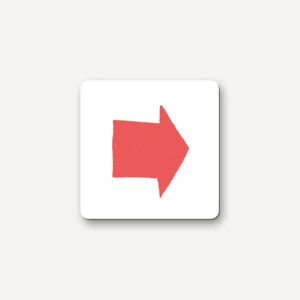 Magneet pijltje rood