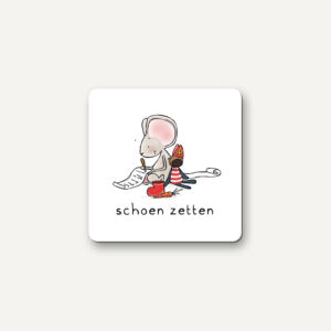 Magneet schoen zetten