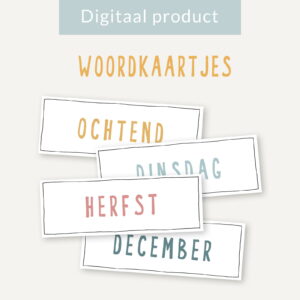 Dagritmekaarten woorden